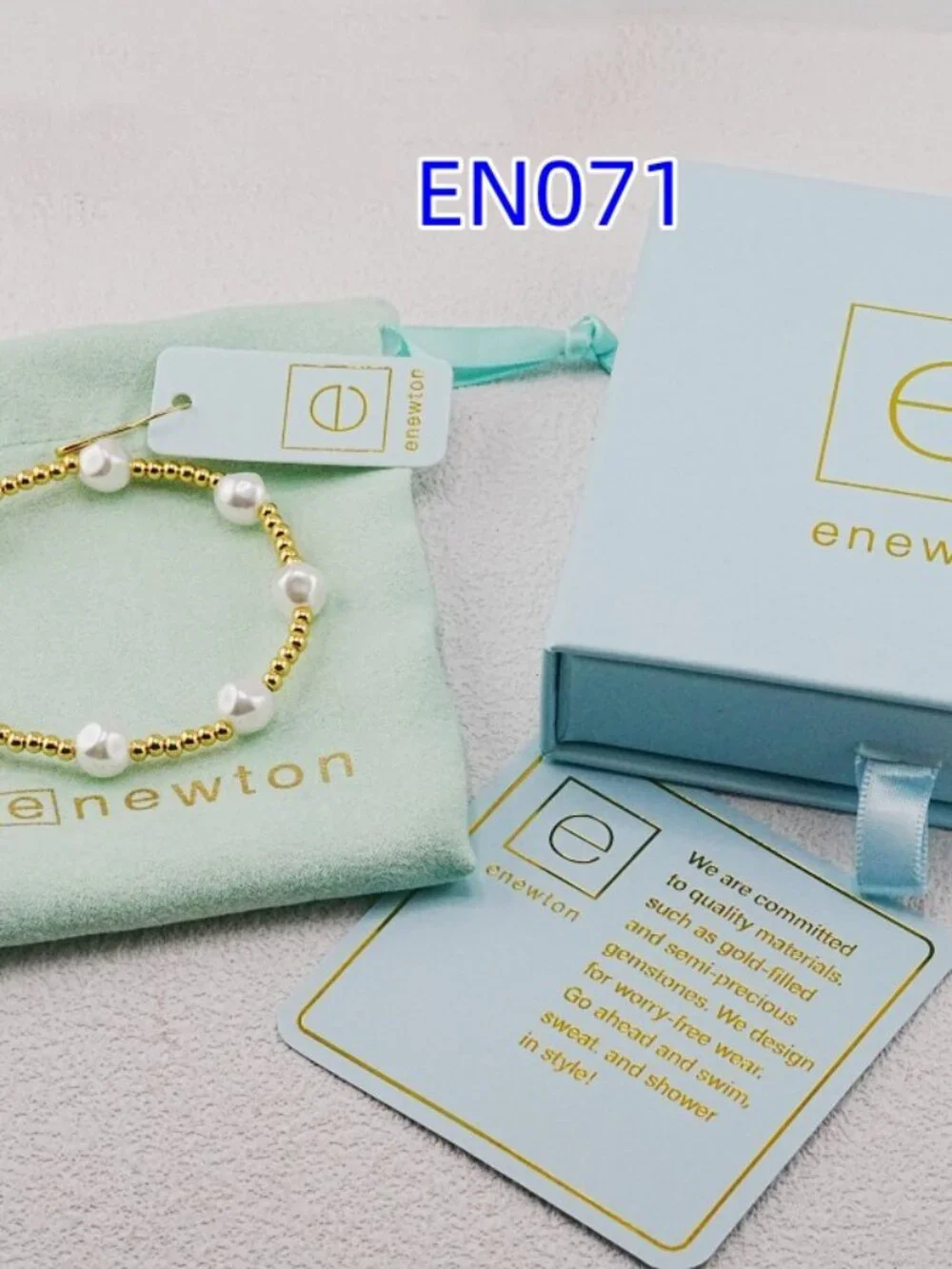 Enewton Gold Bead & Pearl Bracelet